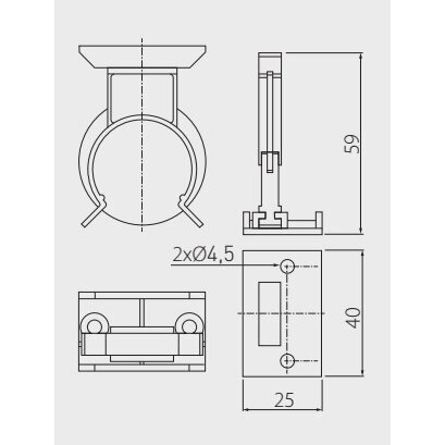 Klipsas kojelei MLA 1