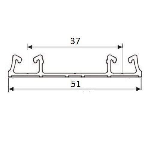 Apatinis bėgelis L-4,05 m 1 Apatinis bėgelis L-4,05 m 1