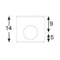 Cilindras KD sistemai D.15x14 mm, cinkas 3