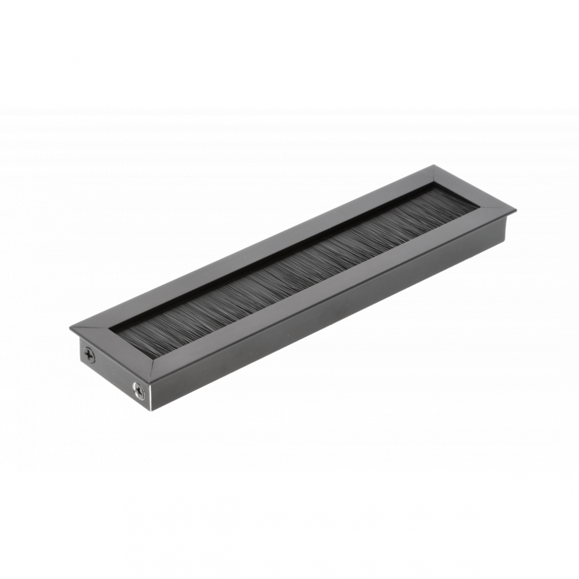 Įvadas laidams metalinis su šepetėliu MERIDA 51x180 mm, juodas Įvadas laidams metalinis su šepetėliu MERIDA 51x180 mm, juodas