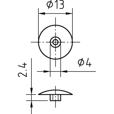 Dangtelis konfirmatui, ø13mm
