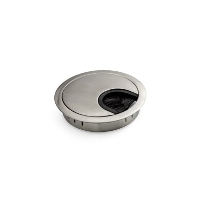 Dangtelis laidams metalinis su šepeteliu ø60 mm, ST-350, metalinis, šlifuotas plienas