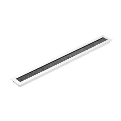 Įvadas laidams metalinis su šepetėliu MERIDA 51x450 mm,  aliuminio spalva