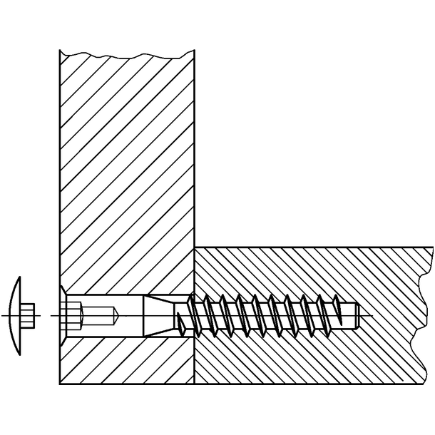 Dangtelis konfirmatui, ø13mm 2 Dangtelis konfirmatui, ø13mm 2