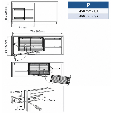 DUETTO sistema 450mm 2