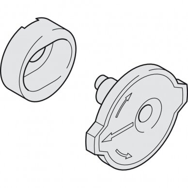 Ekscentrikas fasado reguliavimui Hafele 3