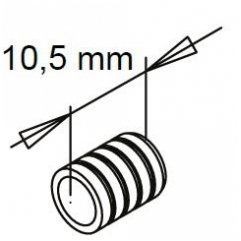 Fiksavimo kaištis 1140, natūralus žalvaris, ø8x11 mm, mergaitė 2