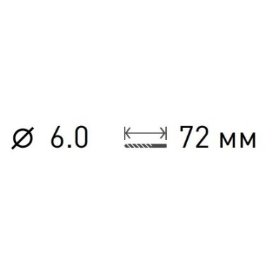 Grąžtas stiklui ir plytelėms 6 mm 2