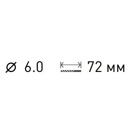 Grąžtas stiklui ir plytelėms 6 mm 2