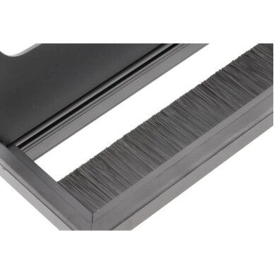 Įvadas laidams metalinis su šepetėliu MERIDA 80x500 mm, juodas 2 Įvadas laidams metalinis su šepetėliu MERIDA 80x500 mm, juodas 2