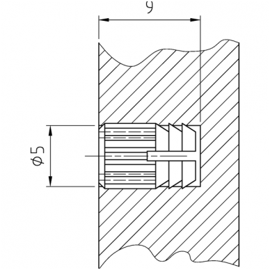 Įvorė 4 mm 1 Įvorė 4 mm 1