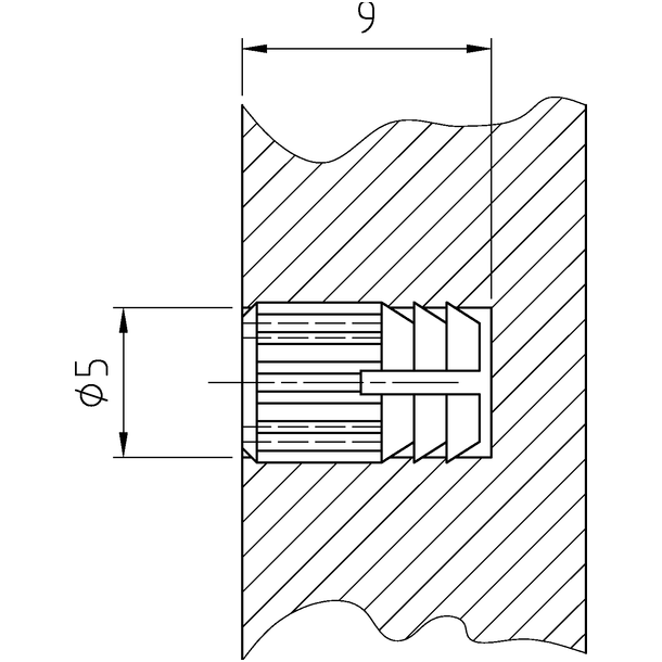Įvorė 4 mm 1