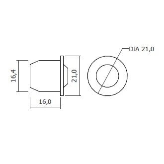 Jungiklis sensorinis įfrezuojamas, nuo judesio 30W-12V, 60W-24V, pilka 1