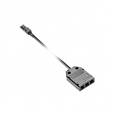 LED jungtis su 3 lizdų skirstytuvu ir 2 m laidu AWG24, mini AMP jungtimi