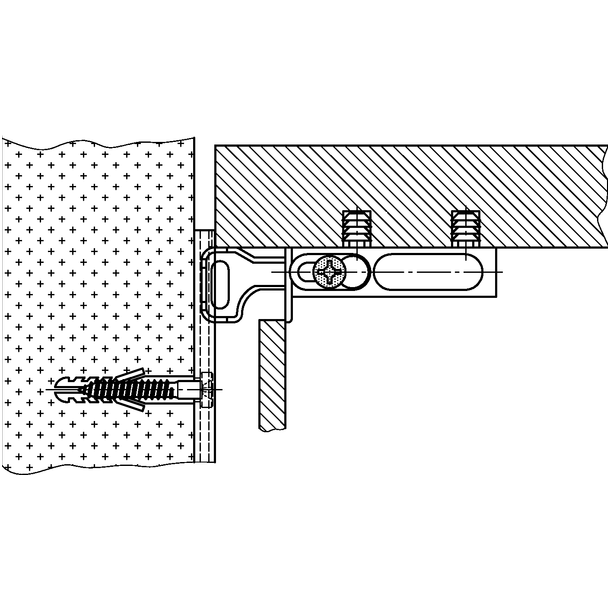 Pakabinimo plokštelė L-130 mm 1