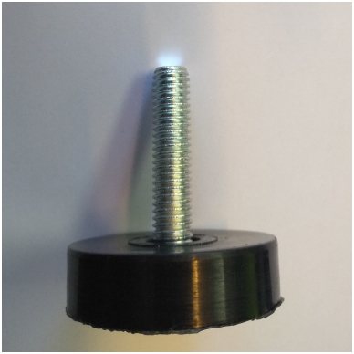 Kojele M10, ø50x40 mm, juoda Kojele M10, ø50x40 mm, juoda