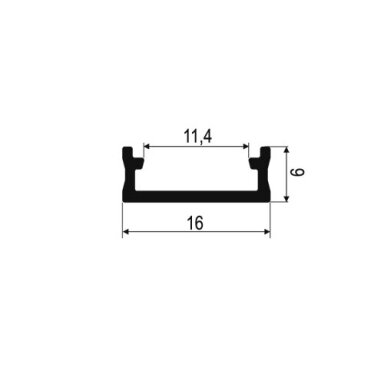 LED profilis prisukamas L-3 m LED profilis prisukamas L-3 m