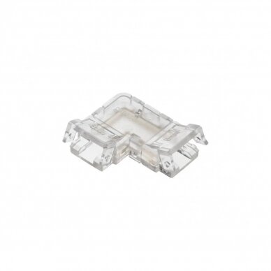 LED jungtis COB juostoms 8 mm 90° kampu, skaidri LED jungtis COB juostoms 8 mm 90° kampu, skaidri