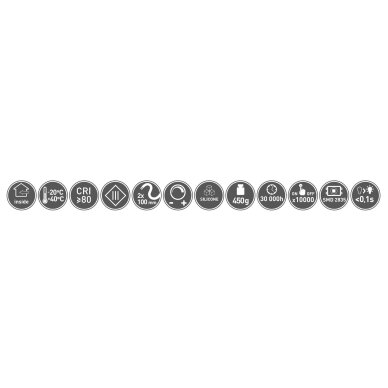 LED juosta NEON FLEX T 13W/m, 12V, 5 m, 100 lemp/m, atspari vandeniui, neutrali balta 5 LED juosta NEON FLEX T 13W/m, 12V, 5 m, 100 lemp/m, atspari vandeniui, neutrali balta 5