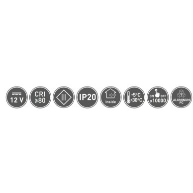 CLARI UV LED šviestuvas su jutikliu ir UVC dezinfekcija (563 mm, 12 V, 4.2 W) 10 CLARI UV LED šviestuvas su jutikliu ir UVC dezinfekcija (563 mm, 12 V, 4.2 W) 10