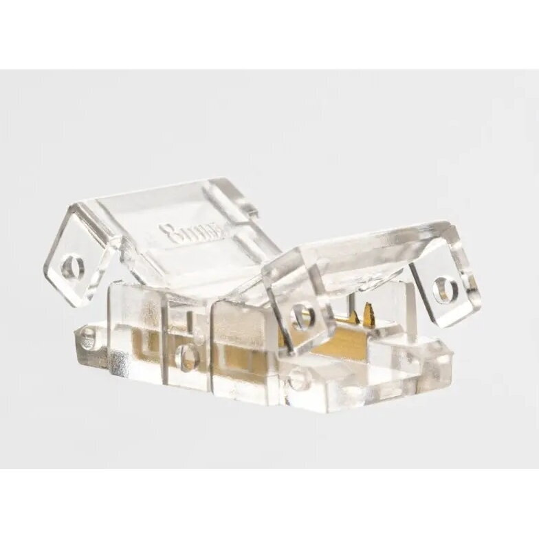 LED jungtis COB juostoms 8 mm, skaidri 1 LED jungtis COB juostoms 8 mm, skaidri 1