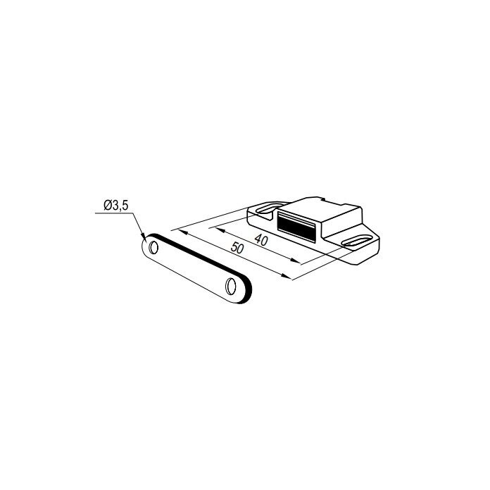 Magnetukas, baltas 1
