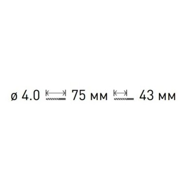 Metalo grąžtas su 5 % kobalto, 4 mm. 1 Metalo grąžtas su 5 % kobalto, 4 mm. 1