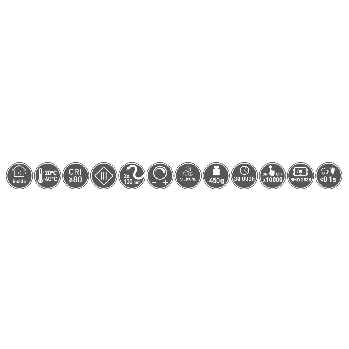 LED juosta NEON FLEX T 12W/m, 24V, 5 m, 100 lemp/m, atspari vandeniui, neutrali balta 5 LED juosta NEON FLEX T 12W/m, 24V, 5 m, 100 lemp/m, atspari vandeniui, neutrali balta 5