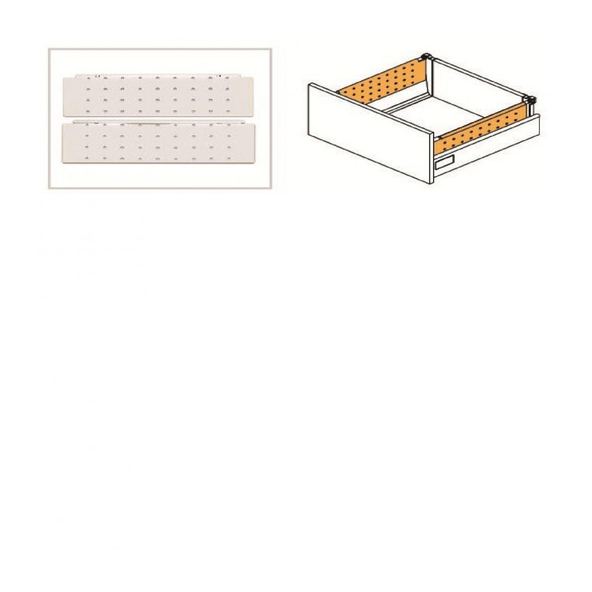 Perforuoti šonai MODERN BOX L-500 mm 1 Perforuoti šonai MODERN BOX L-500 mm 1