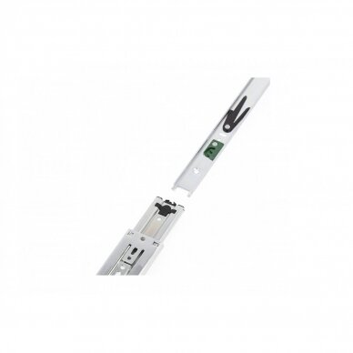 Pilno ištraukimo guoliniai bėgeliai H.45 mm VERSALITE PLUS, su švelnaus uždarymo mechanizmu 4 Pilno ištraukimo guoliniai bėgeliai H.45 mm VERSALITE PLUS, su švelnaus uždarymo mechanizmu 4