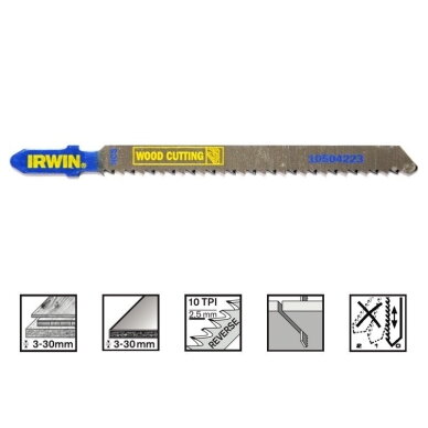 Pjūklelis medžiui IRWIN T101BR 100mm (5 vnt.) Pjūklelis medžiui IRWIN T101BR 100mm (5 vnt.)