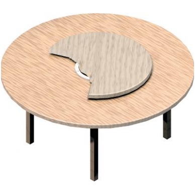Pasukimo mechanizmas ø600x12 mm, aliuminis, apkrova 190 kg 1 Pasukimo mechanizmas ø600x12 mm, aliuminis, apkrova 190 kg 1