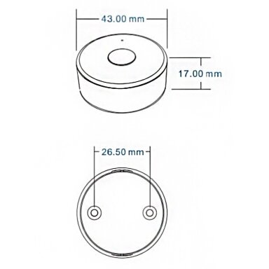 Nuotolinio valdymo pultas LED juostoms, juodas