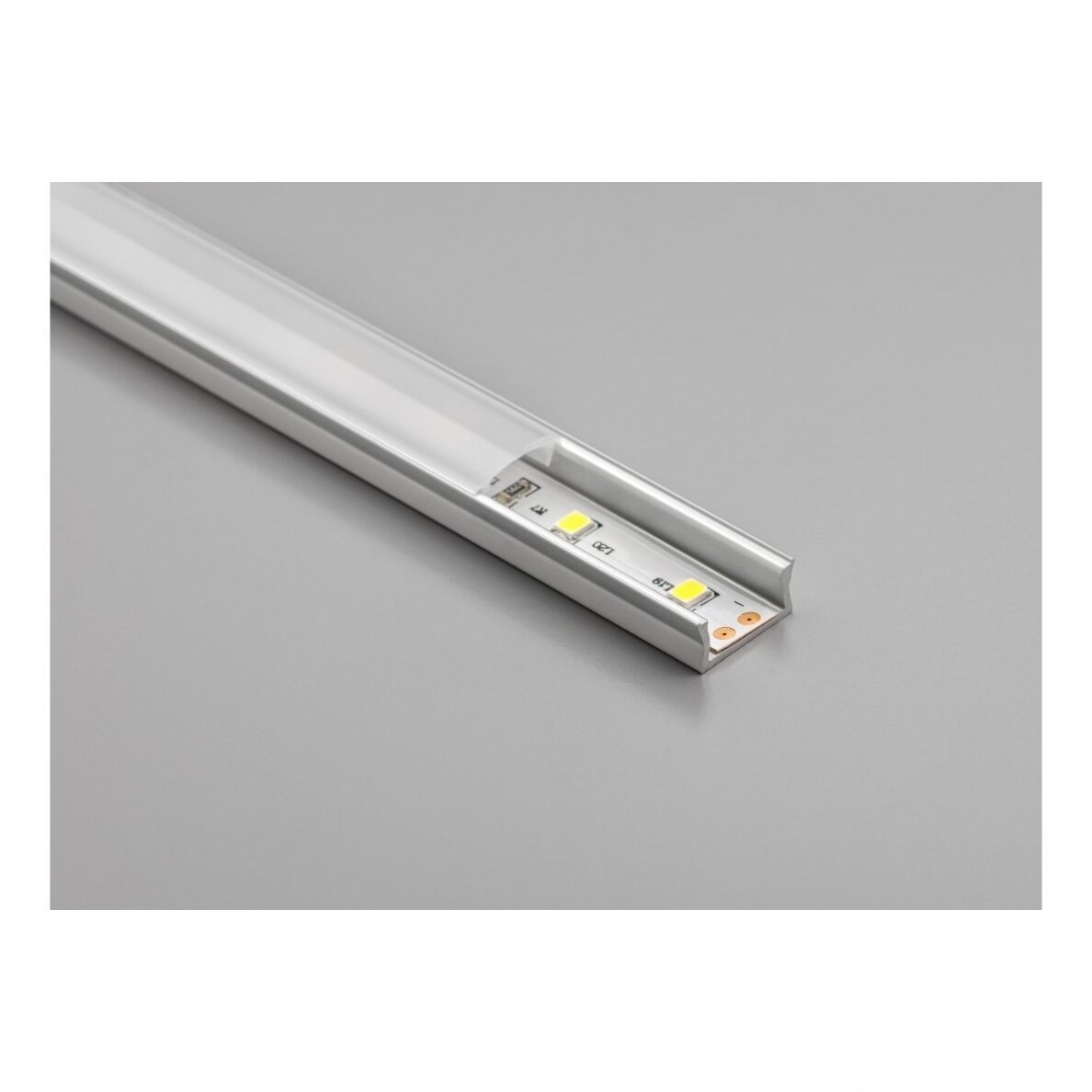 LED GLAX MINI profilio dangtelis L-2 m, matinis 1 LED GLAX MINI profilio dangtelis L-2 m, matinis 1
