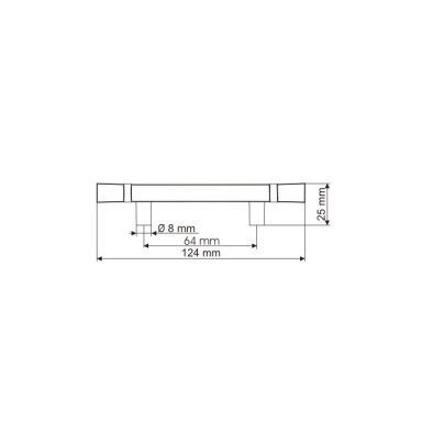Rankenėlė 0511 L-64 mm, sidabras