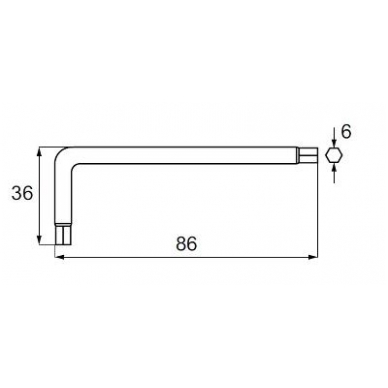 Raktelis Nr.566 6mm 80x31mm,cinkas 1