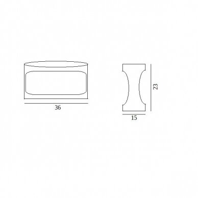Rankenėlė UA-709 L-16 mm, chromas 3 Rankenėlė UA-709 L-16 mm, chromas 3