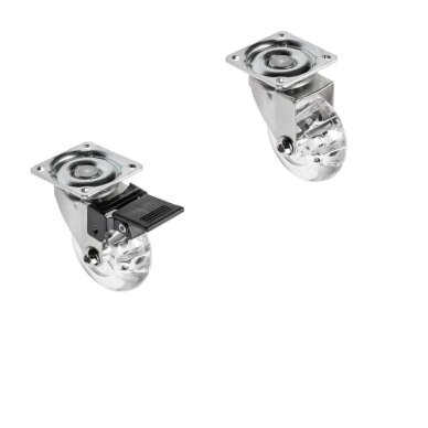 Ratukas BRAZYLIA, ø50 mm, su plokštele 42x42 mm, skaidrus Ratukas BRAZYLIA, ø50 mm, su plokštele 42x42 mm, skaidrus