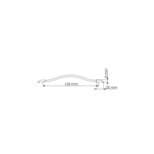 Rankenėlė UU 5308 L-96 mm, mat.chromas / skaidrus plastikas 1 Rankenėlė UU 5308 L-96 mm, mat.chromas / skaidrus plastikas 1