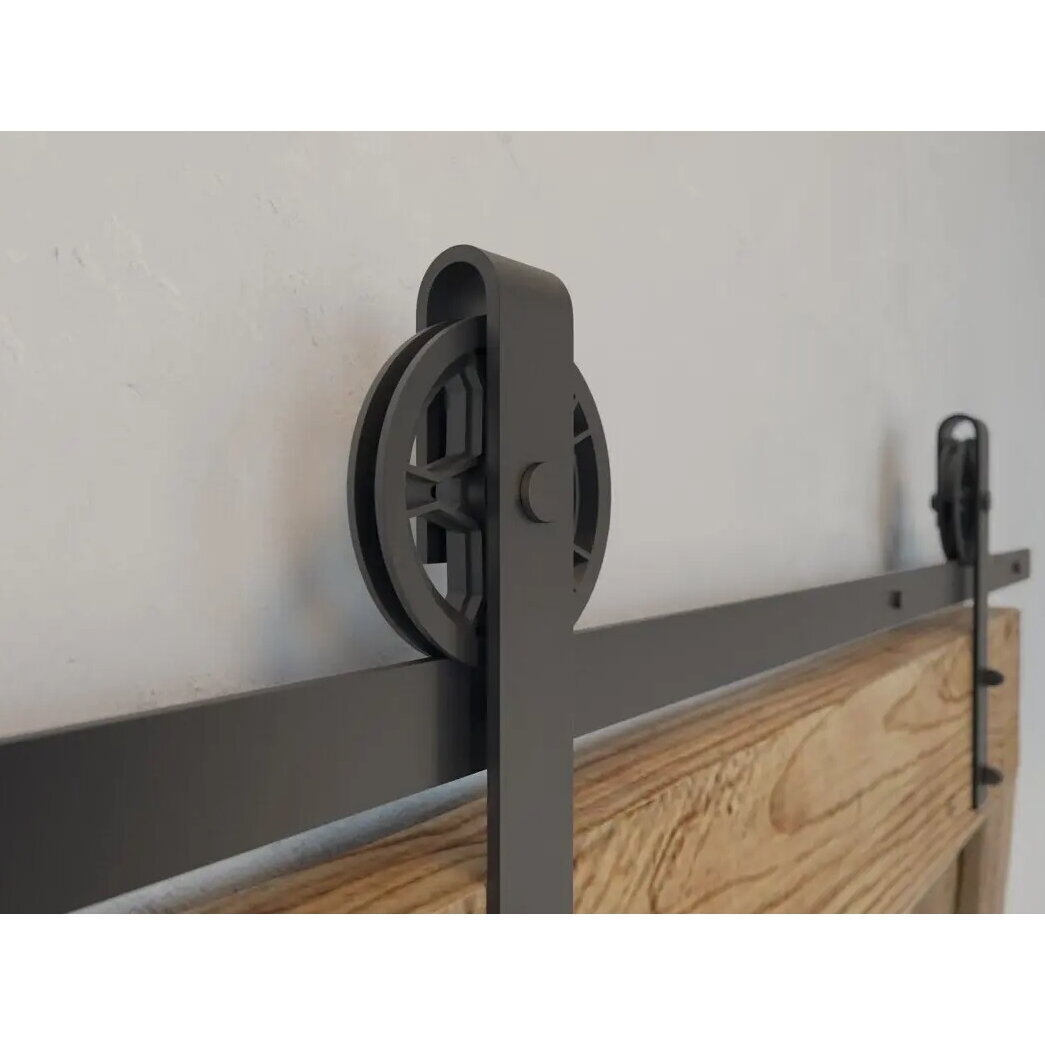 Slenkanti sistema LOFT L-200 cm, juoda 1 Slenkanti sistema LOFT L-200 cm, juoda 1