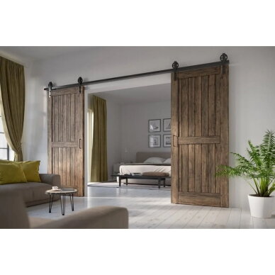 Slenkanti sistema LOFT L-200 cm, juoda 3
