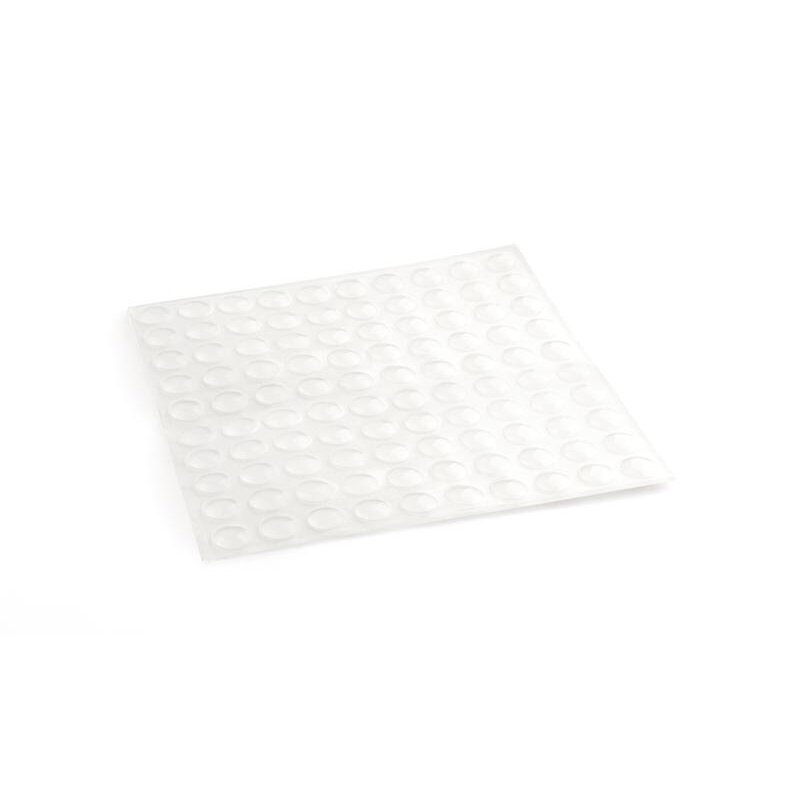 Slopintuvas silikoninis klijuojamas, skaidrus 8x1,5 mm (100vnt.)