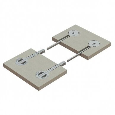 Stalviršio jungtis "Fix-A-Lot" ø35x127x9 mm 2 vnt., pilka 2 Stalviršio jungtis "Fix-A-Lot" ø35x127x9 mm 2 vnt., pilka 2