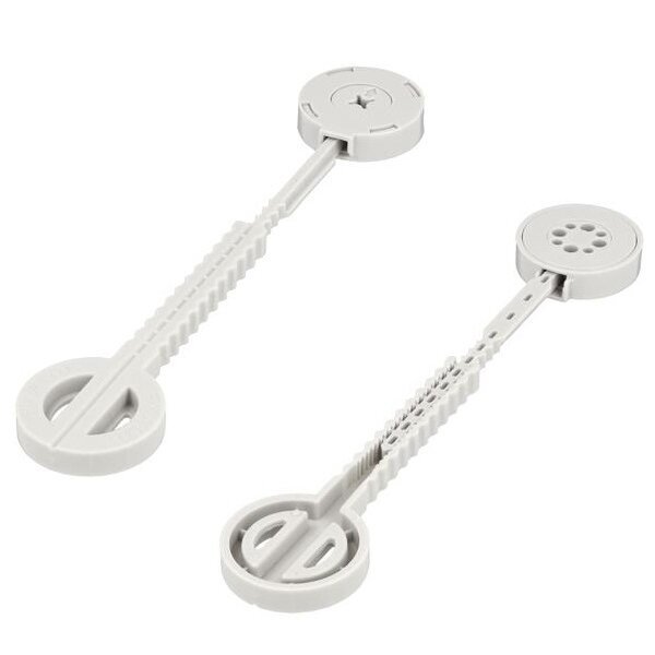 Stalviršio jungtis "Fix-A-Lot" ø35x127x9 mm 2 vnt., pilka Stalviršio jungtis "Fix-A-Lot" ø35x127x9 mm 2 vnt., pilka