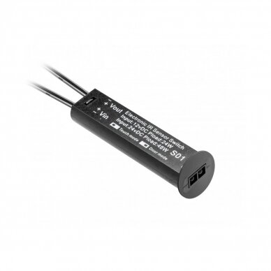 Judesio daviklis universalus bekontaktis 12V, juodas Judesio daviklis universalus bekontaktis 12V, juodas