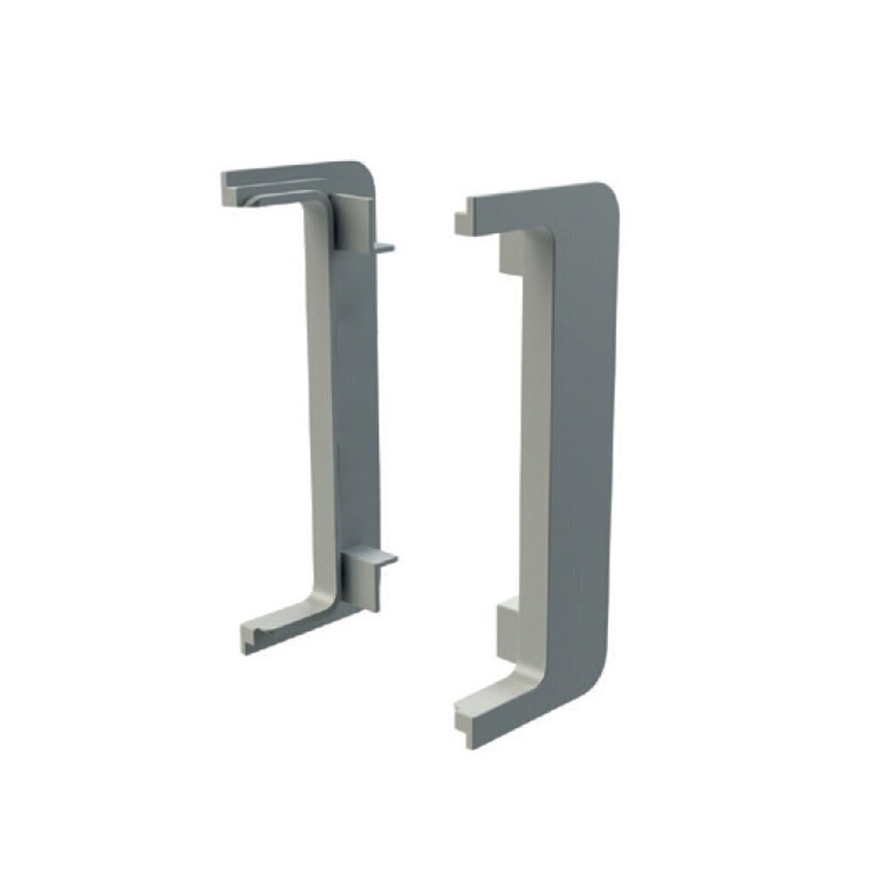 Uždengimas GOLA profiliui L-tipo, 2 vnt., inox