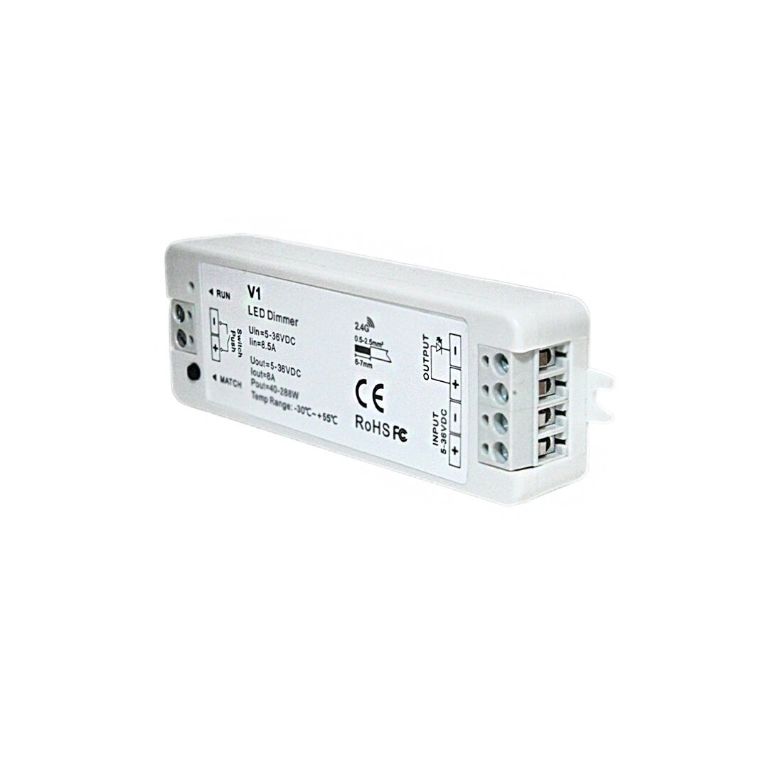 Valdiklis 1 zonos Led juostai 96W(12V), 192W(24V) Valdiklis 1 zonos Led juostai 96W(12V), 192W(24V)
