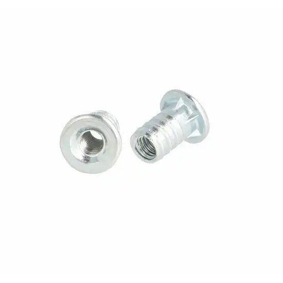 Veržlė įmušama M6, ø14x14 mm, šviesiai cinkuotas