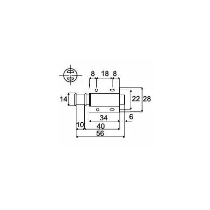 Vienpusis magnetas, apvalus, juodas 2 Vienpusis magnetas, apvalus, juodas 2